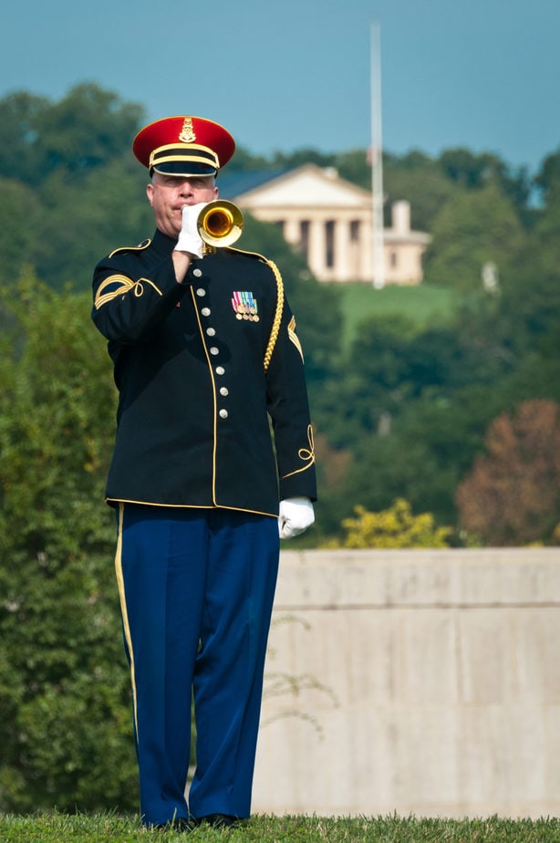 US Army Band Member on grounds that became Columbarium Court 9