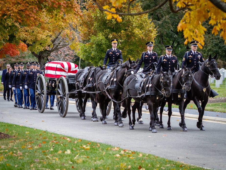 US Army Caisson on Eisenhower Drive
