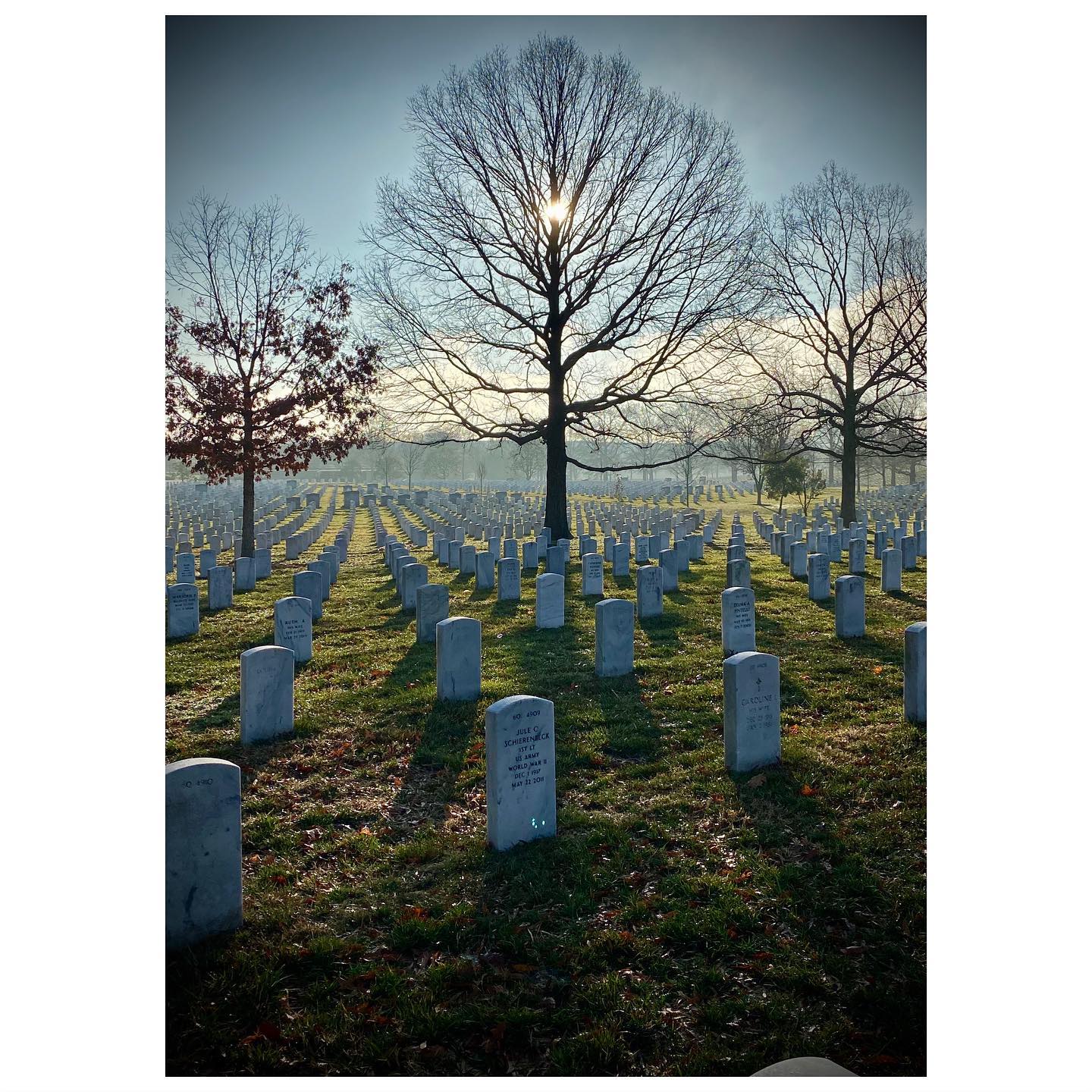 Before one of our services this morning just as the sun broke through the clouds 
#Arlington⠀
#ArlingtonMedia⠀
#ArlingtonCemetery⠀
#ArlingtonNationalCemetery⠀