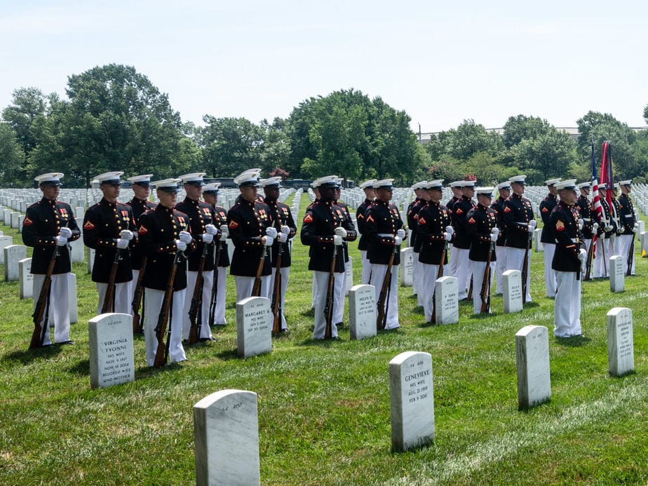 US Marine Escort Element Arlington National Cemetery | arlington national cemetery service | Arlington media, inc.