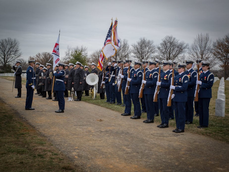 US Coast Guard in Arlington National Cemetery Section 54 | Arlington media, inc.