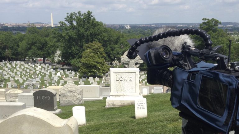 Waiting for an Arlington Flyover in Arlington National Cemetery Section 45 | Arlington media, inc.