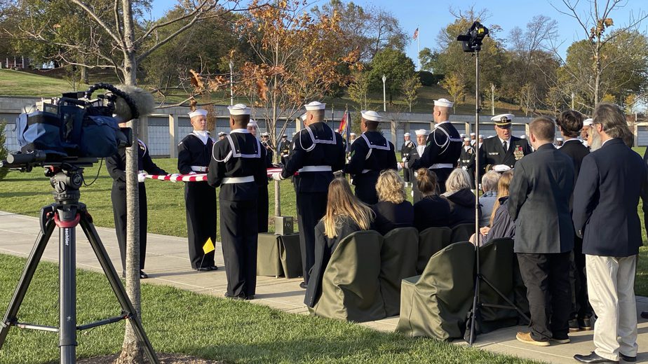 Covering a service in Section 81 with the US Navy | Arlington Funeral Videography | Arlington Media, Inc.