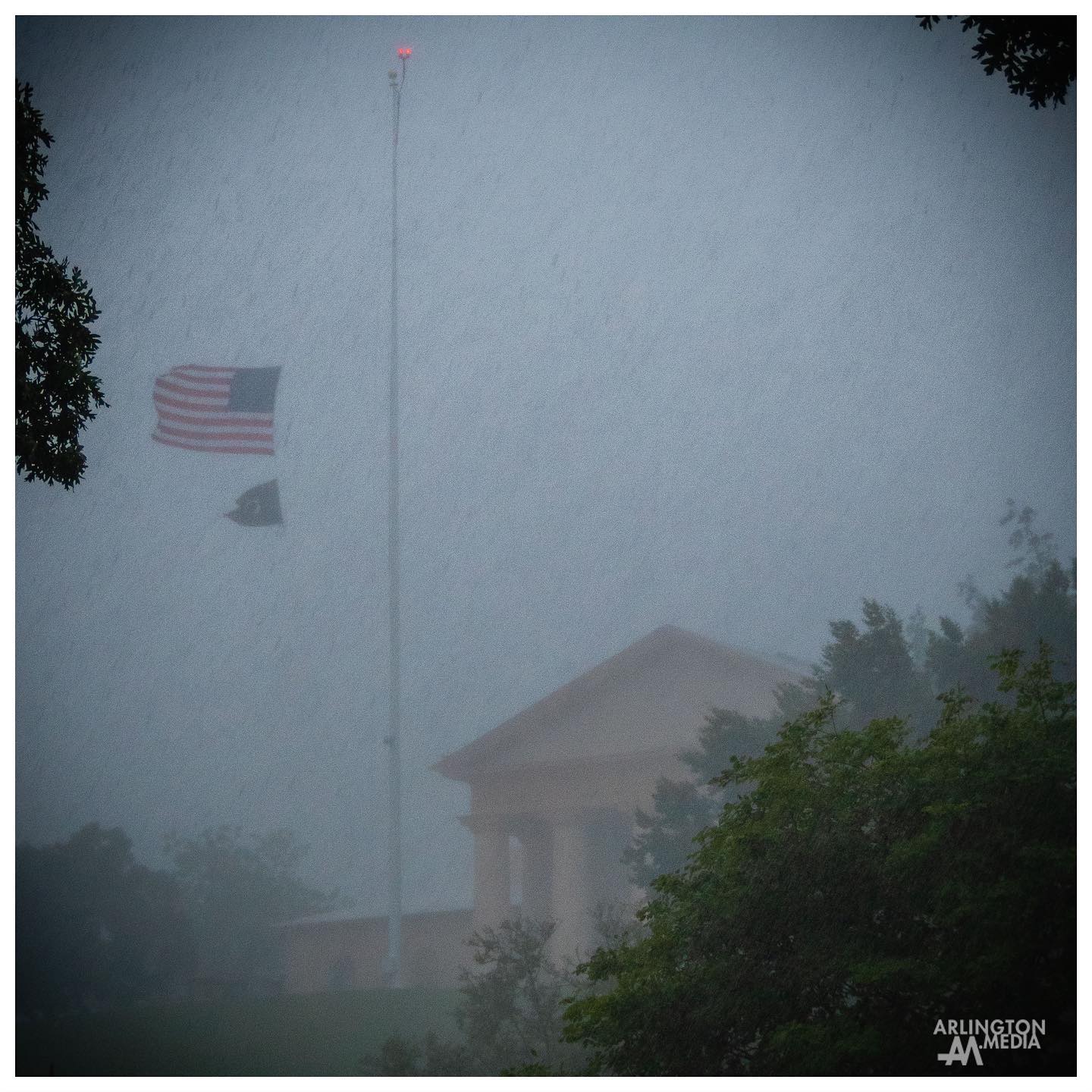 A severe line of thunderstorms with wind gust over 60 miles per hour moved through Arlington just after our forth and final service for the day, damaging some of our gear. It was humid, sunny and 95° five minutes before this photo was taken. 


#Arlington⠀
#ArlingtonMedia⠀
#ArlingtonCemetery⠀
#ArlingtonNationalCemetery⠀