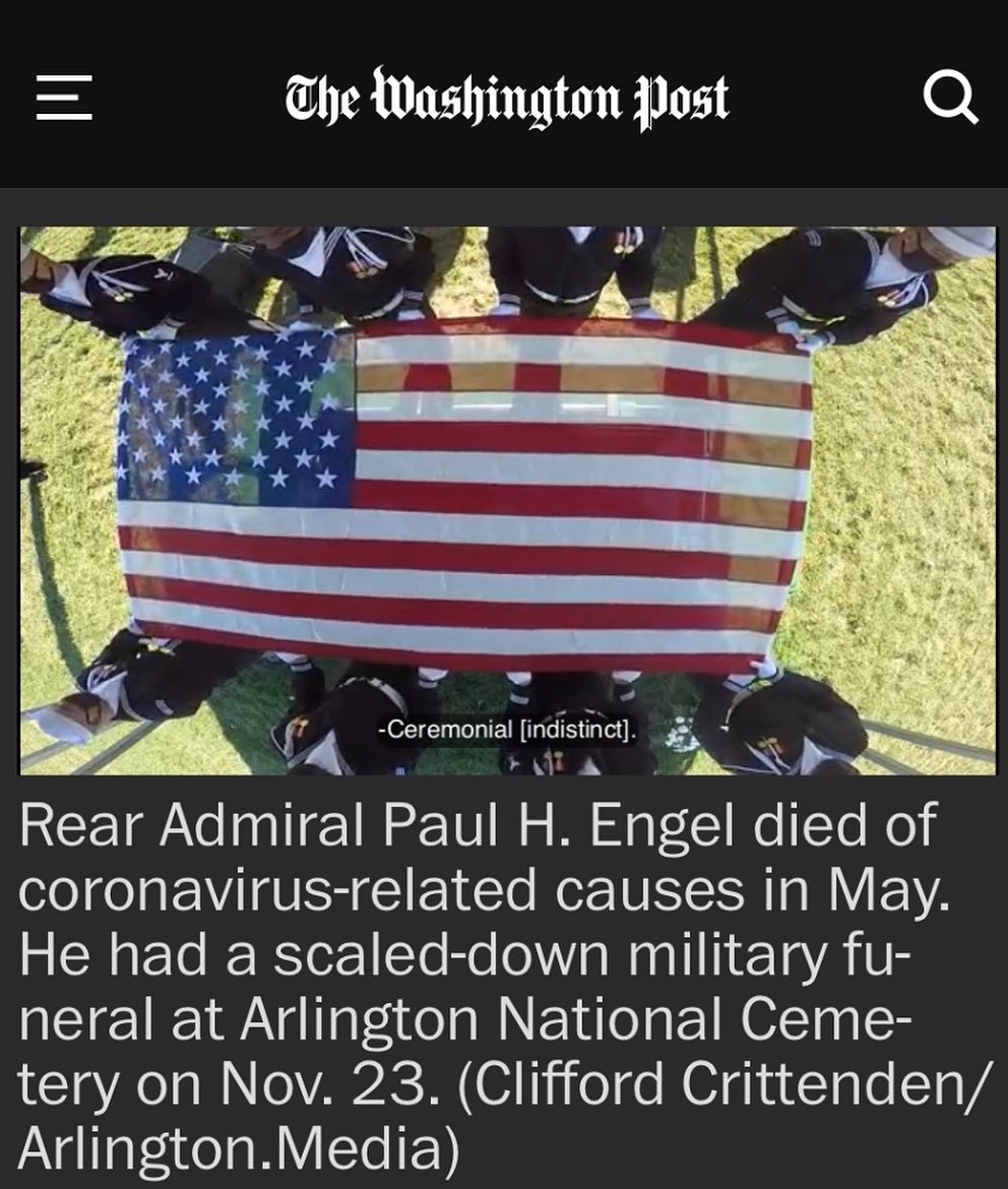 The Washington Post did a story this week about COVIDs impact on funerals, including those at Arlington. Arlington Media covered this service and four other services that day for families and with this family’s permission we were allowed to share our footage with the post.