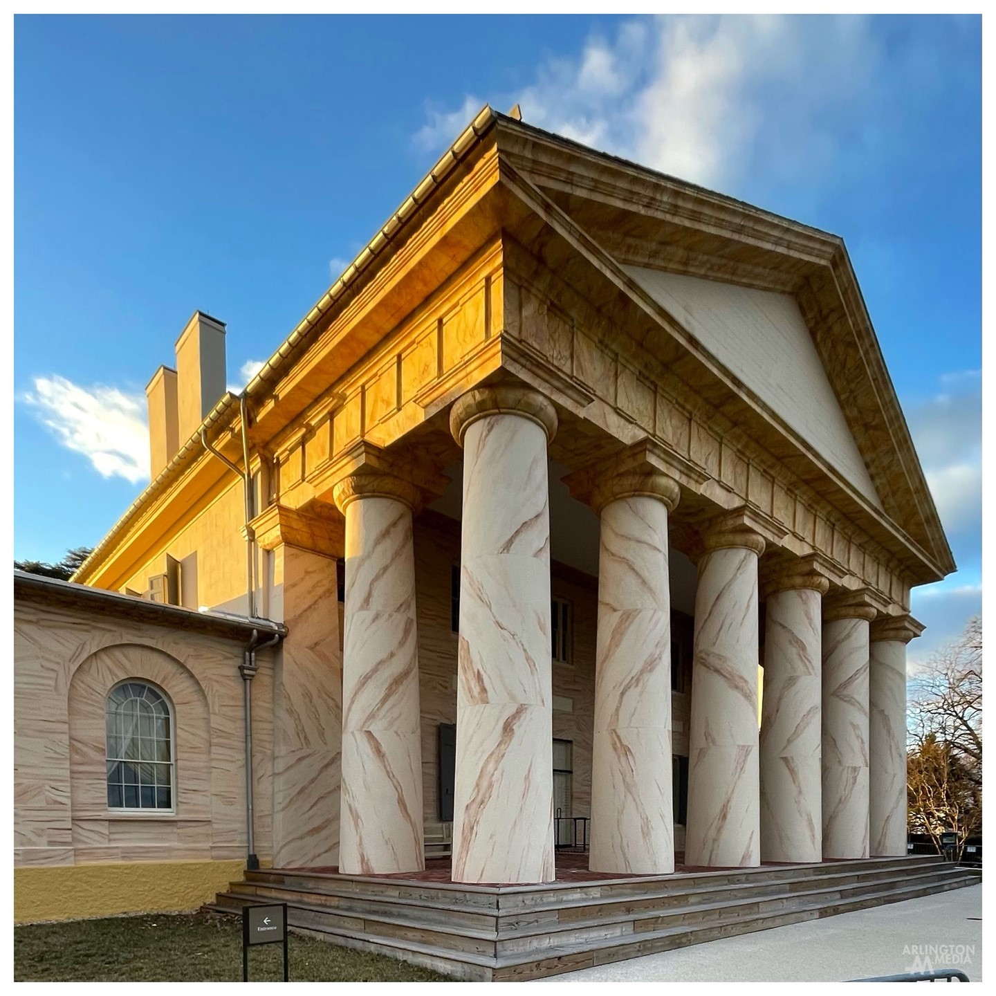 The Arlington House, perched atop a grassy hill within Arlington National Cemetery has been the site of some fascinating finds by archaeologists within the past year. Before the pandemic forced its closing, archaeologists were uncovering some remarkable China and artifacts that were believed to belong to George and Martha Washington. 

The park service notes, “In a truly remarkable discovery, National Park Service (NPS) archeologists at Arlington House, The Robert E. Lee Memorial, have found pieces of porcelain likely from President George Washington and his wife, Martha, during archeological investigations of the site.

The archeological investigations were part of the initial rehabilitation work on the grounds at Arlington House.
 
Some of the ceramic fragments recovered were pieces of the ‘States’ porcelain, originally owned by the Washingtons and used at Mount Vernon. 

In 1796, a Dutch merchant presented Martha Washington with a set of these porcelain plates that contained her monogram (“MW”) and was surrounded by the names of all 15 United States at that time. Intact matching pieces of this service set reside in the collections of some museums, such as Mount Vernon. 

But how did they end up on the hallowed grounds of Arlington National Cemetery?

Following the deaths of George and Martha Washington, Martha Washington’s grandson, George Washington Parke Custis, inherited and purchased hundreds of items from Mount Vernon to bring with him to his new home, Arlington House.

Fascinating facts and fragments found within the grounds of the Arlington House atop the cemetery.