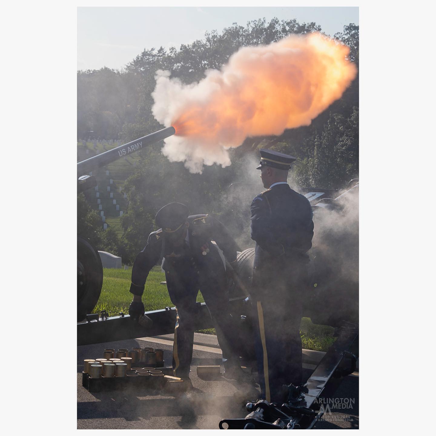 With the @usarmyoldguard Presidential Salute Battery