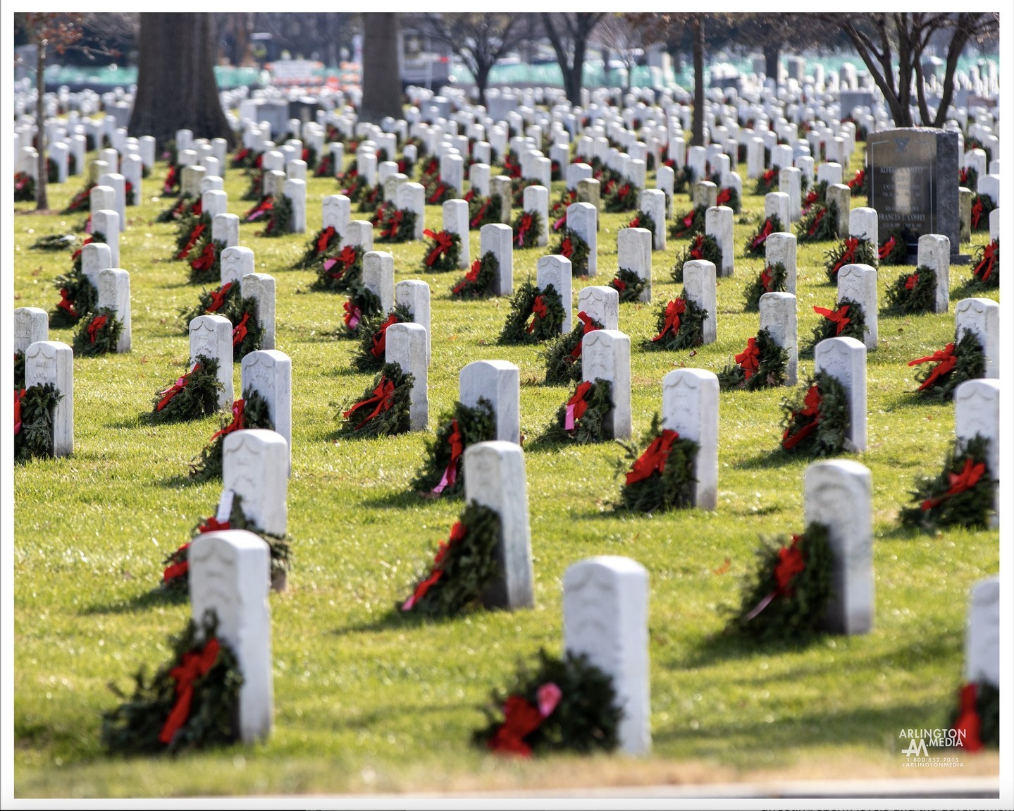 Morrill Worcester, owner of Worcester Wreath Company of Harrington, Maine, was a 12 year old paper boy for the Bangor Daily News when he won a trip to Washington D.C. His first trip to our nation’s capital was one he would never forget, and Arlington National Cemetery made an especially indelible impression on him. This experience followed him throughout his life and successful career, reminding him that his good fortune was due, in large part, to the values of this nation and the veterans who made the ultimate sacrifice for their country.

In 1992, Worcester Wreath found themselves with a surplus of wreaths nearing the end of the holiday season. Remembering his boyhood experience at Arlington, Worcester realized he had an opportunity to honor our country’s veterans. With the aid of Maine Senator Olympia Snowe, arrangements were made for the wreaths to be placed at Arlington in one of the older sections of the cemetery that had been receiving fewer visitors with each passing year.

As plans were underway, a number of other individuals and organizations stepped up to help. James Prout, owner of local trucking company Blue Bird Ranch, Inc., generously provided transportation all the way to Virginia. Volunteers from the local American Legion and VFW Posts gathered with members of the community to decorate each wreath with traditional red, hand-tied bows. Members of the Maine State Society of Washington, D.C. helped to organize the wreath-laying, which included a special ceremony at the Tomb of the Unknown Soldier.

The annual tribute went on quietly for several years, until 2005, when a photo of the stones at Arlington, adorned with wreaths and covered in snow, circulated around the internet. Suddenly, the project received national attention. Thousands of requests poured in from all over the country from people wanting to help with Arlington, to emulate the Arlington project at their National and State cemeteries, or to simply share their stories and thank Morrill Worcester for honoring our nation’s heroes. - Wreaths Across America